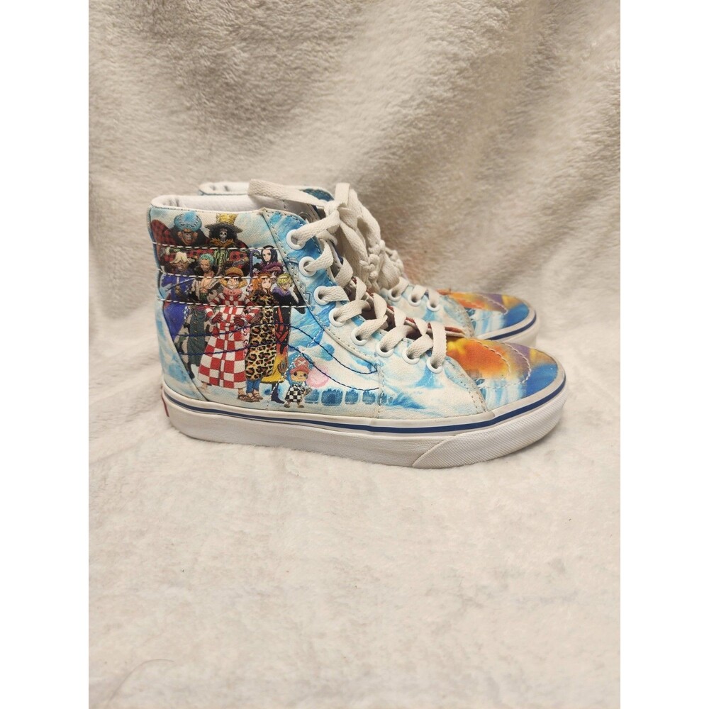 Custom Vans Sk8-Hi One Piece Anime Shoes Hand Painted Sneakers Women 5